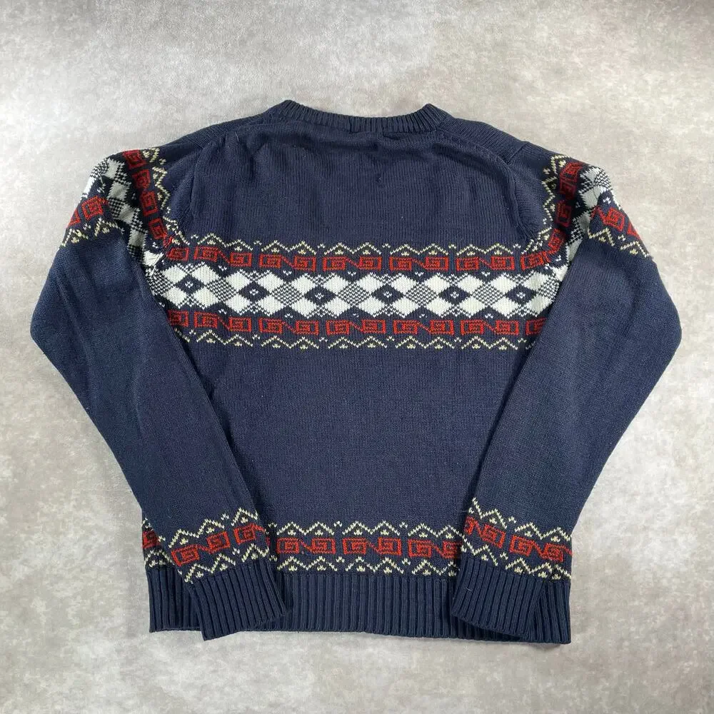70’s 80’s Ferranti California Multi Patterned Knit Sweater